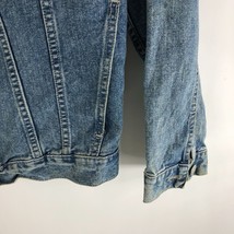 Camaro Mens Vintage Denim Jacket Retro Trucker Medium Wash Blue L - $33.85