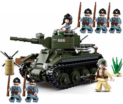 WW2 Custom Allied Cavalry Tank Minifigure Building Blocks - $34.07 CAD