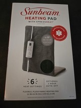Sunbeam XpressHeat King Size Plush Fabric Heating Pad with Fast-Heat  (BN24) - £30.72 GBP