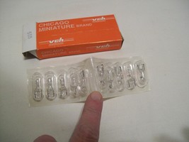 Vintage Box of 10 Chicago Miniature 555 Lamp Light Bulb pinball game app... - $16.82