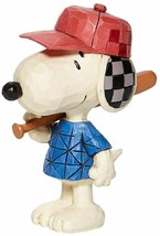 Peanuts - Snoopy Baseball Mini Figurine from Jim Shore by Enesco D56 - £20.47 GBP