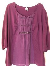 Just My Size Hot Pink Ladies Shirt 4X Used - $11.96
