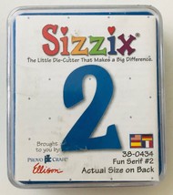 Sizzix Die-cut Fun Serif #2 38-0434 Cartridge Provo Craft - £3.73 GBP