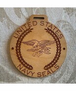 Brand New Personalized Wooden Medal Ornament Coaster - United States Nav... - $27.24 CAD