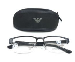 Emporio Armani Eyeglasses Frames EA1129 3001 Black Gunmetal Half Rim 53-18-145 - £36.53 GBP