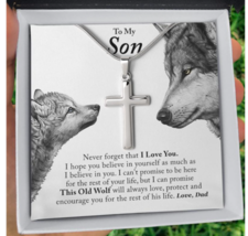 To My Son Cross Pendant Necklace  - £19.94 GBP
