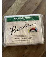 Vintage Cannon Monticello Percale Full Flat Sheet Pink No Iron 180 Threa... - $225.25 MXN