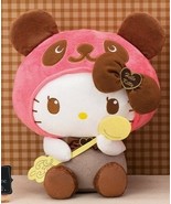 Japan Panda Hello Kitty Pink Sweet Chocolate Plush ver. 1 35cm Valentine... - $50.43