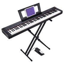 88 Key Digital Piano Beginner Electric Keyboard Full Size With Semi Weighted Key - £348.67 GBP