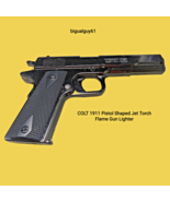 COLT 1911 Gun Shaped Jet Torch Gun Lighter Child Resistant USA Stocked a... - $25.60