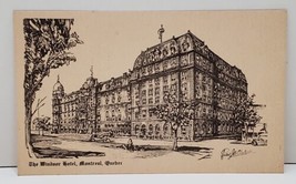 Windsor Hotel Montreal Quebec Artist Signed Postcard B2 - £7.98 GBP