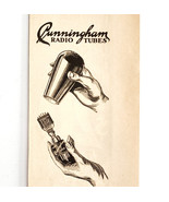 1929 Cunningham Radio Tubes TV Sound Advertisement Analog Electronics DWY10 - $368.75 MXN