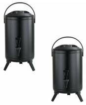 2x Insulated Beverage Dispenser Hot &amp; Cold Drinks with Foldable Stands &amp; Handle - £169.11 GBP