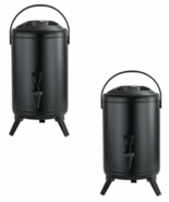 2x Insulated Beverage Dispenser Hot &amp; Cold Drinks with Foldable Stands &amp;... - £169.05 GBP
