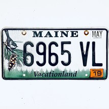 2019 United States Maine Vacationland Passsenger License Plate 6965 VL - £14.68 GBP
