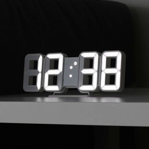 Pure Mini White 3D Led Clock, Multi-Function Led Clock (Calendar, Alarm,... - $37.99