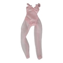 Vintage Barbie Skipper Sandy Pink Vinyl Panty Pink Tier Tutu Ballet Dress - £11.40 GBP