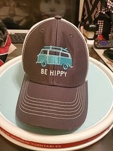 Be Hippy VW Bus Surfboard Ouray Snapback Blue Trucker Hat Cap Mesh - £7.61 GBP
