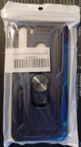 Samsung A21 Galaxy Blue Phone Case &amp; Built-in Ring Loop - £6.29 GBP