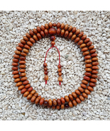 Borneo Raja Kayu 108 Translucent Prayer Beads 10x16 MM Agathis Alba Mala - £84.64 GBP