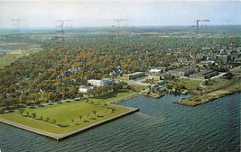 Escanaba Michigan Città Park ~ Ludington Casa ~ Stato Costruzione Aerial - £6.71 GBP