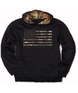 Camo United States U.S. Stars and Stripes Pullover Hoodie... - $46.95