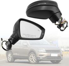 XQSMWF Passenger Right Side Exterior Mirror Black Compatible with Volksw... - $212.61