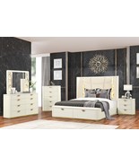La Pierre Modern Beige Queen Upholstered Bedroom Set (5 Pc) - $6,753.16 CAD
