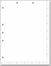 EGP Chart File Divider Sheets Unruled, Set of 250, Size 8.5 x 11 (Inches) - $646.10 MXN
