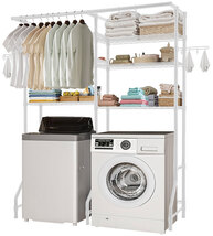 VEVOR Over Washer and Dryer Storage Shelves 6 Tiers, Two Rows Adjustable... - $99.90
