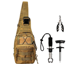 Fishing Backpack With Fish Lip Gripper, Fishing Pliers Hook Remover   - £31.69 GBP