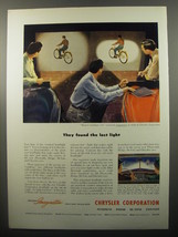 1950 Chrysler Corporation Ad - They found the lost light - $18.49