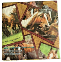 Rivers Edge Horses Paper Napkins Lunch Dinner 2 pack 20 count 3 ply Rust... - $21.44