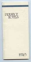 Prestige Hotels in the United Kingdom 1974 /5 Booklet - $21.81