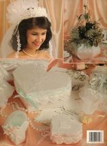 Plastic Canvas Wedding Candle Favors Headpiece Rice Basket Album Cover Pattern - $11.99