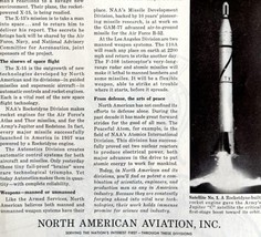 North American Aviation 1958 Advertisement Aviation Astronomy Space DWEE11 - £19.74 GBP