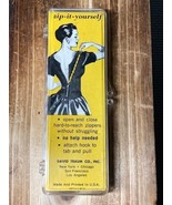 Vintage David Traum Zipper Pull 1950s Zip It Yourself USA  Dress Accessory - £7.37 GBP