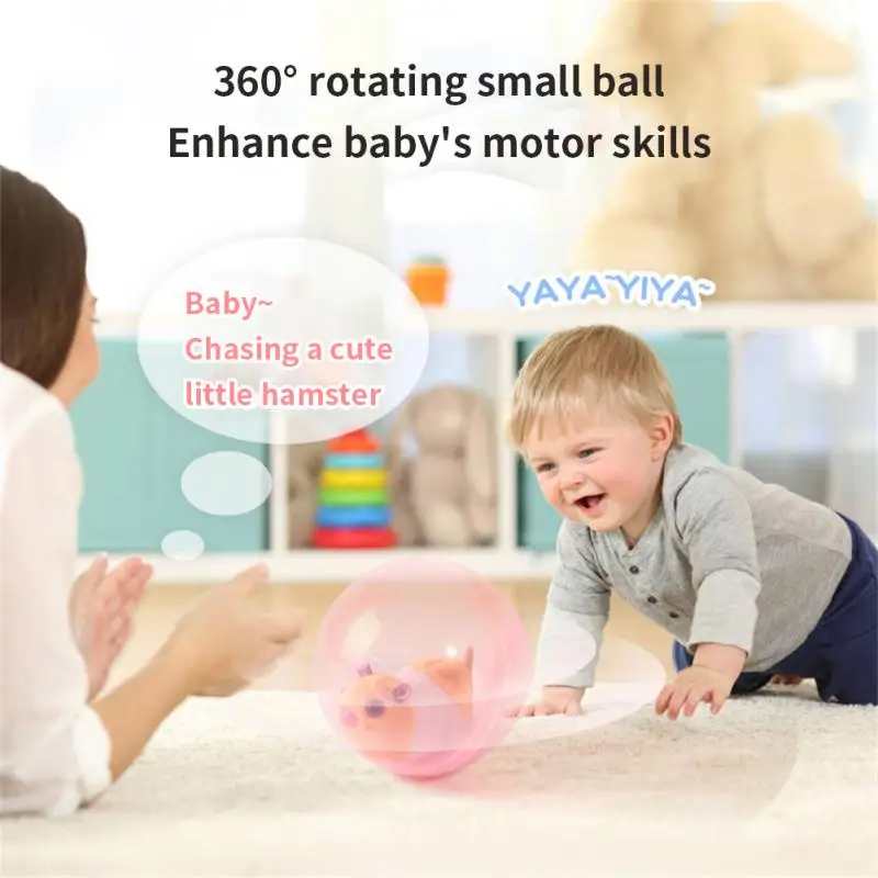 Electric Simulation Hamster Rabbit Rolling Ball Children Toy Cute Pet Doll Tease - £10.46 GBP