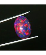 Natural Ethiopia Black Fire Opal Oval Shape Loose Cabochon For Jewelry M... - $1,166.57 MXN