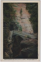 Postcard Sentry Bridge and Upper End Tunnel Watkins Glen New York - £3.93 GBP