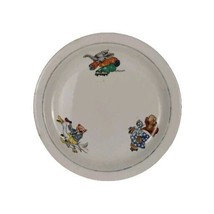 Vintage W S. George Children&#39;s Plate - Animals on Roller Skates - $8.91