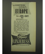 1955 Linjebuss Bus Ad - See everything  on and off the beaten track in E... - £14.55 GBP