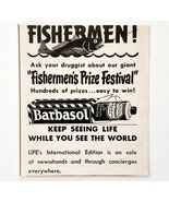 1950 Barbasol Shaving Cream Fishermen Prize Festival Advertisement Hair ... - €12,01 EUR