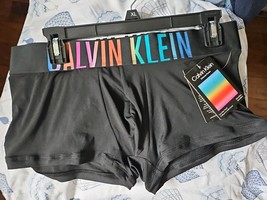 Calvin Klein Men&#39;s Intense Power Microfiber Low Rise Trunks, Black, X-Large - $26.68
