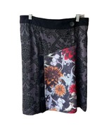 Smash! Patchwork Floral Print Knit Skirt Size M Knee-Length - €12,62 EUR