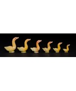 Set 7 From The Largest To The Smallest Duck Goose Figurine Marble Vintag... - £8.85 GBP