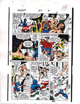 Original 1989 Avengers color guide art:Thor,Captain America,Sub-Mariner,She-Hulk - £66.28 GBP