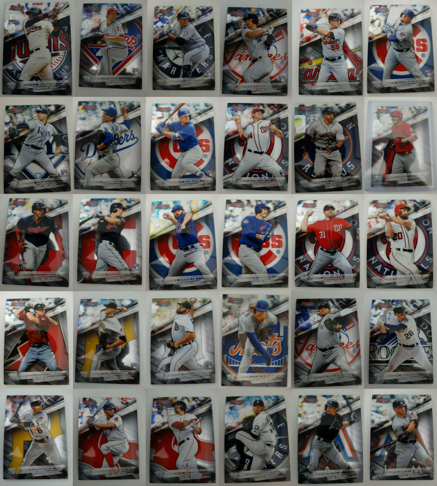 Primary image for 2016 Bowman's Best Baseball Cards Complete Your Set You U Pick From List 1-65