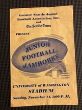 1954 Seattle Junior Football Jamboree Husky Stadium Schedule - £6.41 GBP