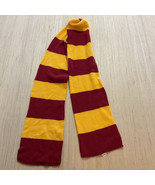 Crimson Gold Unisex 100% Acrylic One Size Rugby-Striped Knit Scarf - $13.36 CAD